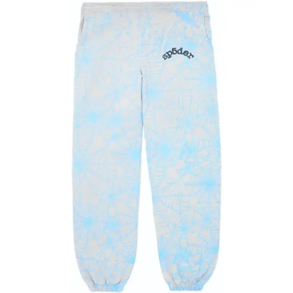 Sp5der AOP Web Sweatpants Heather Grey Spider AOP Web Sweatpants Heather Grey