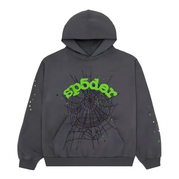 Sp5der Wait Web Hoodie Slate Grey Spider Wait Web Hoodie Slate Grey