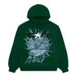 Spider Web Hoodie Hunter Green