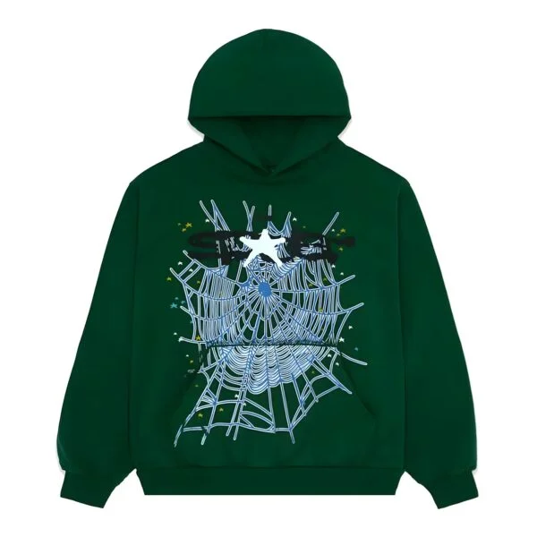 Sp5der Web Hoodie Hunter Green Spider Web Hoodie Hunter Green