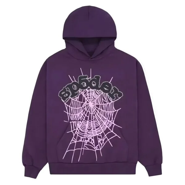 Sp5der Web Hoodie Purple Spider Web Hoodie Purple